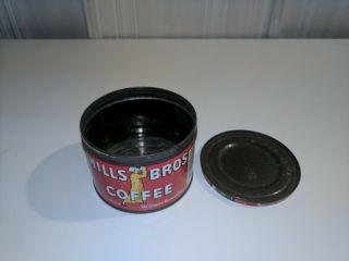 Vintage Hills Brothers 1/2 Pound Coffee Tin / Can 5