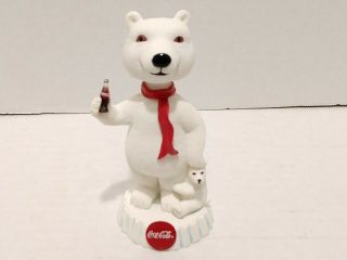 Coca Cola Polar Bear Head Knocker Bobblehead 2004 Neca Mlb Promotional Item Nib