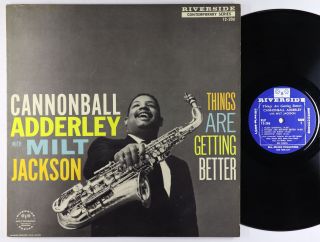 Cannonball Adderley - Things Are Getting Better Lp - Riverside Mono Dg