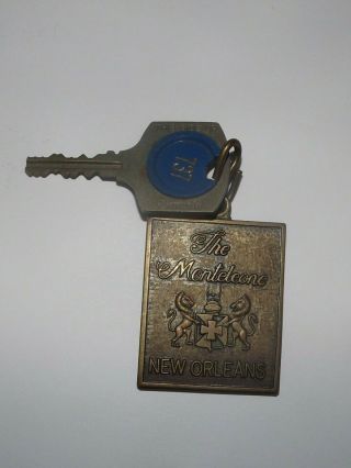 Vintage Monteleone Hotel Orleans Brass Key Fob With Winfield Key Room 737