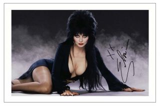 Elvira Mistress Of The Dark Signed Photo Print Autograph Poster