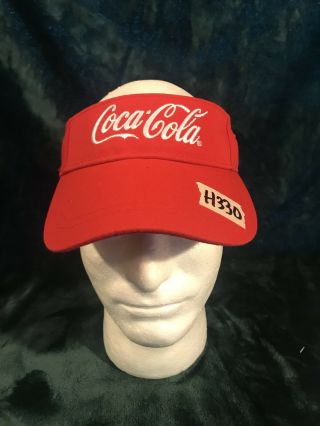 Coca Cola Coke Red Visor Hat Cap With Tags