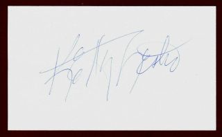 Ketty Lester Actress Little House On The Prairie Signed 3x5 Index Card C15272