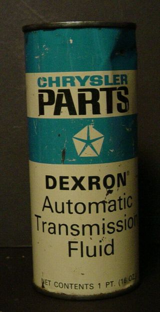 Chrysler Parts Dexron Automatic Transmission Fluid Full Pint Can Nos Mopar Vtg