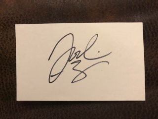 Jodi Ewart Autographed Signed 3 X 5 Index Card Lpga Golf Autographed