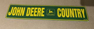 John Deere Sign Green Yellow Logo Metal Vintage Design 2 Ft