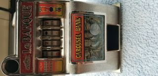 Vintage Casino Slot Machine Coin Bank Lebanque By Carousel