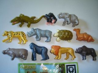 Kinder Surprise Set - Natoons African Wild Animals 2010 - Figures Collectibles