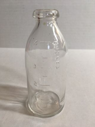 Vintage 4 Oz Glass Baby Bottle 12 - 2