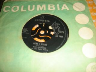 Very Rare Mike Sheridan And The Night Riders ‎– Here I Stand/lonely Weekend Vg,