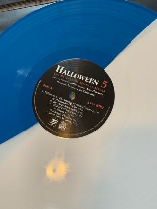 Alan Howarth Halloween 5: The Revenge of Michael Myers MONDO Vinyl BLUE /WHITE 3