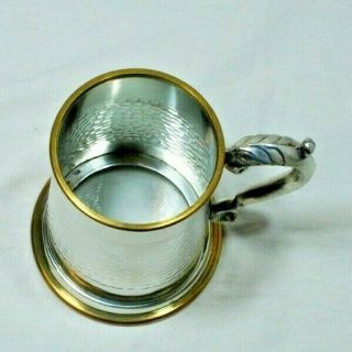 1 Pint Pewter Tankard,  Glass Bottom Made In Sheffield Thames Hospice B 114 A