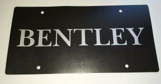 Ultra Rare Bentley Showroom Dealer License Plate Insert (plastic) Vintage