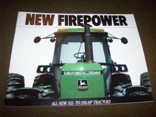 1988 John Deere 105 - 200 Hp Tractor Brochure 4055 4255 4455 4555 4755 4955