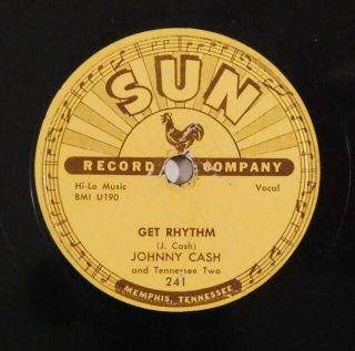 rockabilly 78 RPM JOHNNY CASH I Walk The Line SUN V - HEAR get rhythm 3