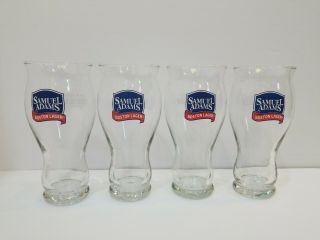 Set Of 4 Samuel Adams 14 Oz " For The Love Of Beer " Beer Glasses/ Pint -
