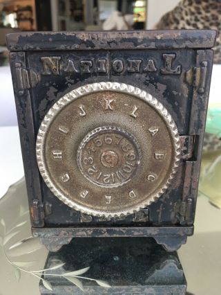 National Safe Cast Iron Combination Bank Wing Mfg.