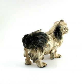 Antique Vintage Cast Iron Dog - King Charles Spaniel - Figural Money Bank 2