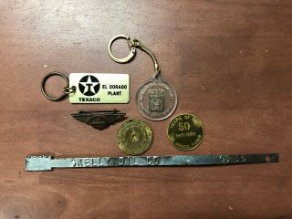Vintage Skelly Gas & Oil Flying Cadet Pin,  Captain Midnight Token,  Keychains