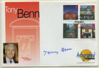 Uk Gb 1997 Post Offices - Autographed Editions Fdc - Signed By Rt Hon Tony Benn