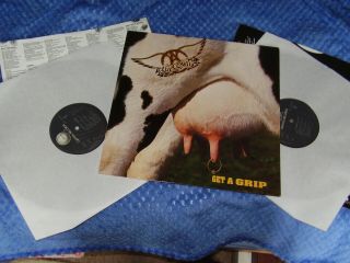 Aerosmith - Get A Grip - Rare Double Vinyl Lp Album1993 (geffen)