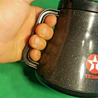 Vintage Aladdin Texaco Coffee Wide Bottom Travel Mug Untippable Non - Slip 20 oz 5