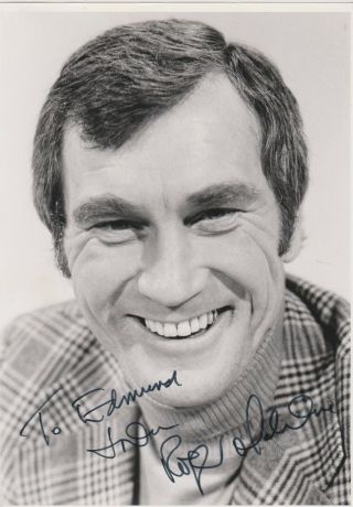 Roger Malone Signed Vintage 9x7 Pic - Tv Sports Broadcaster