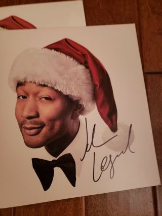 John Legend Autographed Hand Signed A Legendary Christmas Vinyl Record Authentic
