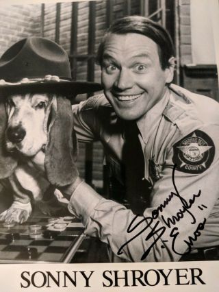 Sonny Shroyer Signed Autographed 8x10 Photo Enos Of The Dukes Of Hazzard