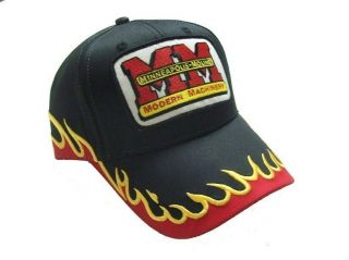 Minneapolis Moline Tractor Logo Black Flame Hat - Cap Gift Fits Most