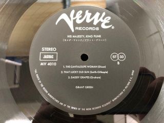GRANT GREEN MAJESTY KING FUNK VERVE MV 4010 OBI STEREO JAPAN Vinyl LP 5