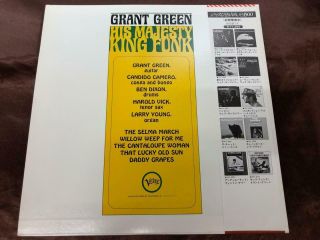 GRANT GREEN MAJESTY KING FUNK VERVE MV 4010 OBI STEREO JAPAN Vinyl LP 7