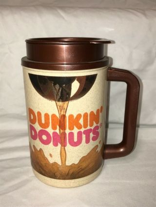 Dunkin Donuts Vintage Travel Mug Cup Coffee Thermo