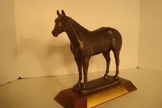 1988 American Quarter Horse Assc.  Trophy Amateur Champ Mare Horse Art Sculpture