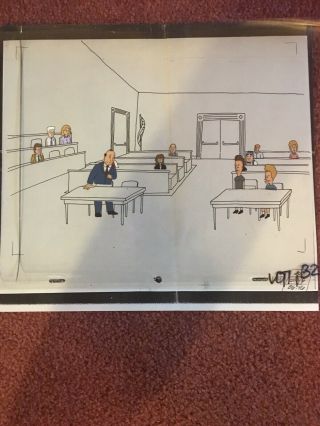 Beavis And Butt - Head Animated Cel 1993 Mtv Series - Multi Layered Cells In Court