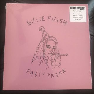 Billie Eilish Party Favor/hotline Bling Video 7 " Pink Vinyl Rsd Ltd Billy
