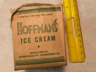 Hoffman’s Ice Cream Vintage Ice Cream Box,  Chambersburg,  Pa. 2