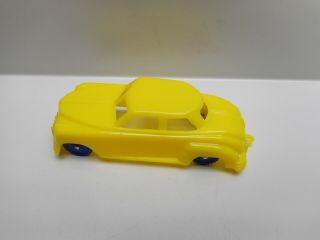 Vintage - Cheerio Toy Company Of Canada - Yellow Hard Plastic Sedan