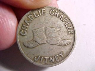 1915 CHARLIE CHAPLIN JITNEY SOUVENIR MOVIE TOKEN NILES STUDIO RARE Fine 2