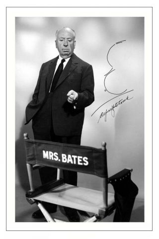 Alfred Hitchcock Psycho Autograph Signed Photo Print Poster