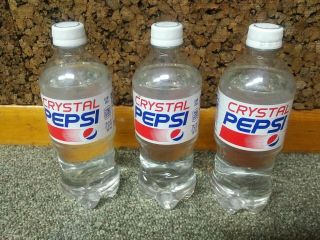 Crystal Pepsi 20 Oz.  3 - Pack (exp.  Oct 2017)