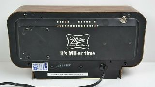 Vintage 1980 ' s Miller High Life Beer Lighted beer bar Clock 2