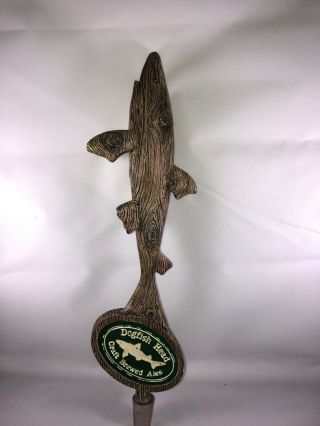 Dogfish Head Craft Brewed Ales Beer Tap Handle Resin Driftwood Shark 12 1/2 "