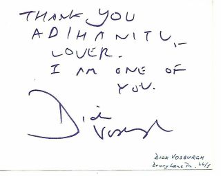 Dick Vosburgh (1929 - 2009) American Born Comedy Writer Signed Page