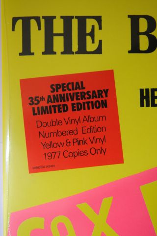 Sex Pistols 35th Never Mind The Bollocks Yellow & Pink Double Vinyl