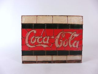 Coca Cola Toothbrush Holder Faux Stained Glass Coke 3