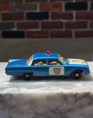Vintage Matchbox Lesney 55 Ford Fairlane Police Car