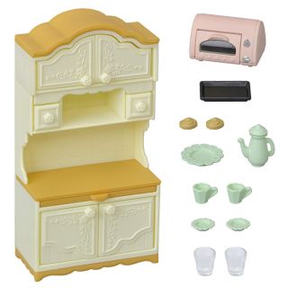 Sylvanian Families CUPBOARD AND TOASTER SET Epoch Japan KA - 419 Calico Critters 3
