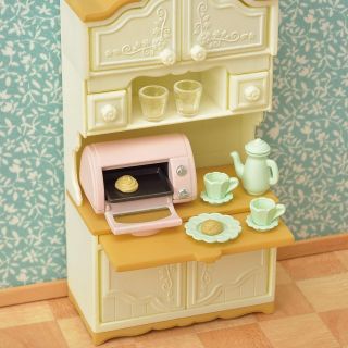 Sylvanian Families CUPBOARD AND TOASTER SET Epoch Japan KA - 419 Calico Critters 4