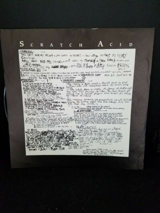 Scratch Acid LP OG 1984 The Jesus Lizard Rabid Austin,  TX Punk 4